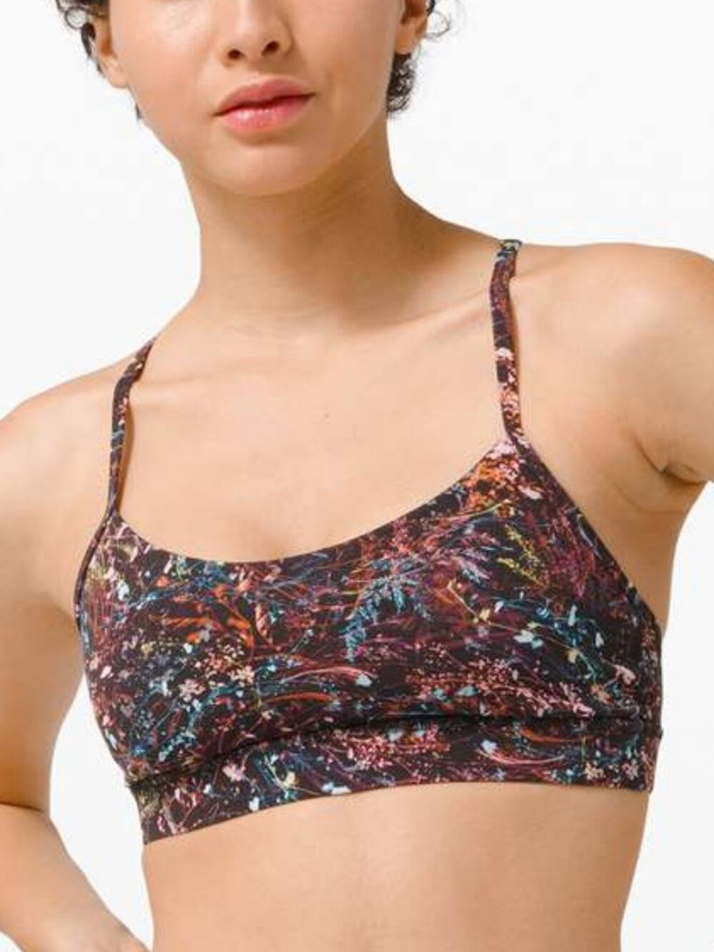 Lululemon Flow Y Bra Nulu In Foliage Overlay Multi